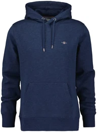 Herren Hoodie - REGULAR SHIELD HOODIE, Kapuzen-Sweatshirt, Baumwoll-Mix Jeansblau Melange 2XL