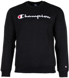 Herren Sweatshirt - Crewneck Sweatshirt, Langarm, Logo, einfarbig Schwarz L