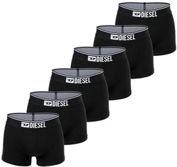 Diesel Boxer Herren Boxershorts 6er Pack - UMBX-DAMIENTHREEPACK Schwarz