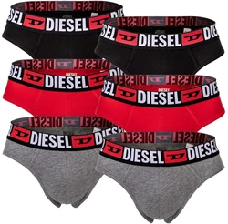 Diesel Slip Herren Slips UMBR-ANDRETHREEPACK Schwarz/Grau/Rot
