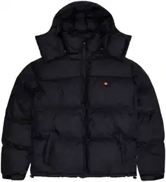 Herren Winterjacke - Dappiani, wattiert, Kapuze, Zipper, Logo, uni Schwarz M