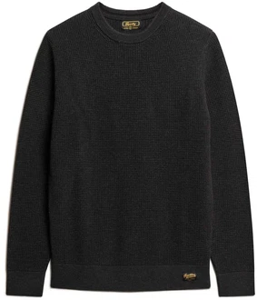Superdry Herren Strickpullover Textured Crew Knit Jumper