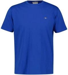 Herren T-Shirt - REGULAR SHIELD, Rundhals, kurzarm, Baumwolle, Stickerei Blau (Lapis) 2XL