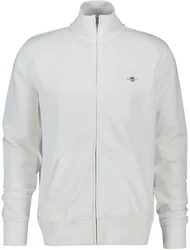 GANT Herren Sweatjacke Regular Shield Full Zip Sweat Wei