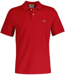 GANT Herren Poloshirt Regular Shield Ruby
