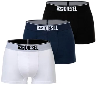Diesel Boxer Herren Boxershorts 3 Pack UMBX-DAMIENTHREEPACK Schwarz/Weiß/Dunkelblau