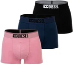 Diesel Boxer Herren Boxershorts 3 Pack UMBX-DAMIENTHREEPACK Schwarz/Dunkelblau/Rosa