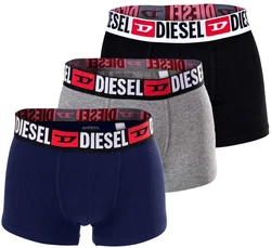Diesel Herren Slips 3er Pack UMBR-ANDRETHREEPACK Briefs Schwarz/Blau/Grau