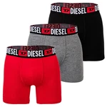 Diesel Herren Boxershorts 3er Pack MAX-D-CORE Schwarz/Grau/Rot