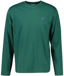 Herren Longsleeve - REGULAR SHIELD LS, Shirt, Rundhals, Langarm, Baumwolle Grn (Woody) 2XL