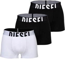 Diesel Herren Boxershorts 3er Pack DAMIEN-D-POP Schwarz/Weiß