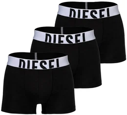 Herren Boxershorts, 3er Pack - DAMIEN-D-POP, Trunks, Cotton Stretch Schwarz S