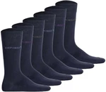 Emporio Armani Herren Socken 6er Pack CASUAL COTTON Kurzsocken marine/blau