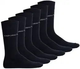 Herren Socken, 6er Pack - CASUAL COTTON, Kurzsocken, One Size Schwarz 40-45