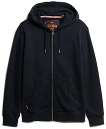 Herren Sweatjacke - Essential Logo Zip Hoodie, Kapuze, einfarbig Dunkelblau S