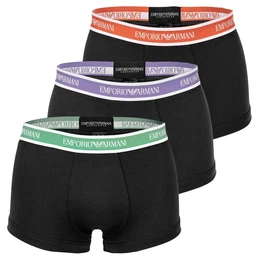 Herren Trunks, 3er Pack - CORE LOGOBAND, Shorts, Stretch Cotton Schwarz M