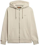Superdry Sweatjacke Essential Logo Zip Hoodie Beige
