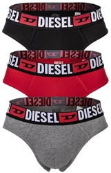 DIESEL Slip UMBR-ANDRETHREEPACK grau/rot/schwarz