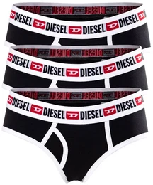 Damen Slips 3er Pack - UFPN Oxy-Threepack, Panties, Cotton Stretch Schwarz XS