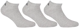 Invisible Sneakers Socken Unisex, 3 Paar - Kurzsocken, Logobund, uni, 35-46 Grau 43-46 (9-11 UK)