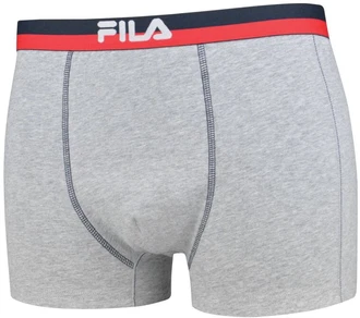 FILA Herren Boxer Shorts Vorteilspack Logobund Urban Cotton Stretch (1x1S) Grau