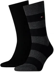 TOMMY HILFIGER Herren Socken Rugby Sock Vorteilspack Schwarz
