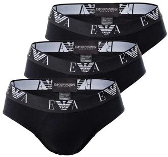 EMPORIO ARMANI Herren Slips Vorteilspack - Briefs, Unterwäsche, Stretch Cotton