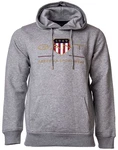 GANT Herren Hoodie - Archive Shield Kapuzen-Pullover Grau