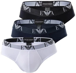 Herren Slips 3er Pack - Briefs, Unterwsche, Stretch Cotton wei/schwarz/marine S
