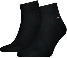 Herren Quarter Socken, 2er Pack - Sneaker, Unifarben, 39-49 Schwarz 43-46