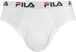 FILA Herren Slips im Pack - Briefs Logobund Urban Cotton Stretch einfarbig Weiß
