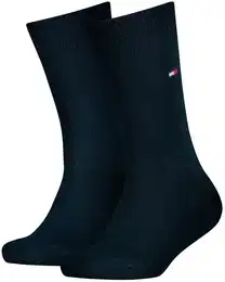 Kinder Socken, 2er Pack - Basic, TH, 23-42, einfarbig Dunkelblau 31-34