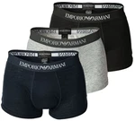 EMPORIO ARMANI Herren Boxer Shorts Mens Knit Trunk Vorteilspack Marine/Grau/Schwarz