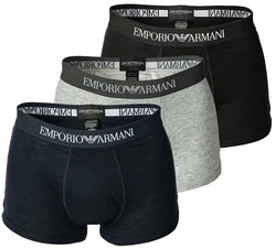 EMPORIO ARMANI Herren Boxer Shorts Mens Knit Trunk Vorteilspack Marine/Grau/Schwarz