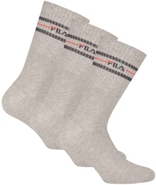 Unisex Socken 3 Paar - Street, Sport, Lifestyle, Socks Set, Stripes, 35-46 Grau 35-38 (3-5 UK)