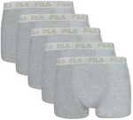 FILA Herren Boxer Shorts 5er Pack Grau