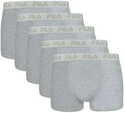 FILA Herren Boxer Shorts 5er Pack Grau