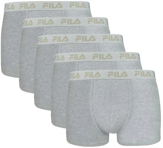 FILA Herren Boxer Shorts 5er Pack Grau