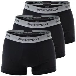 Herren Boxershorts - Cotton Stretch Trunk, 3er Pack Schwarz XL