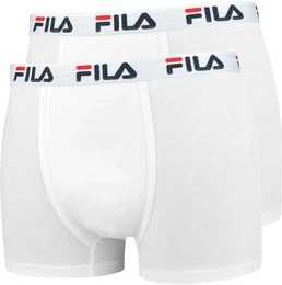 Herren Boxer Shorts, 2er Pack - Baumwolle, einfarbig wei M (Medium)
