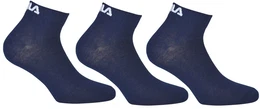 Quarter Socken Unisex, 3 Paar - Kurzsocken, Sport, Logo-Bund, uni, 35-46 Marine 43-46 (9-11 UK)