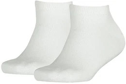 Kinder Sneaker Socken, 2er Pack - Teen, TH, Baumwolle, Uni, 23-42 Wei 39-42