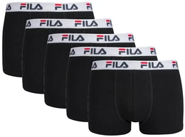 Herren Boxer Shorts, 5er Pack - Logobund, Urban, Cotton Stretch, einfarbig Schwarz 2XL