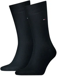 Herren Socken, 2er Pack - Classic, Strmpfe, einfarbig Dunkelblau 43-46