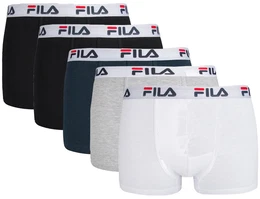 Herren Boxer Shorts, 5er Pack - Logobund, Urban, Cotton Stretch, einfarbig Mehrfarbig L