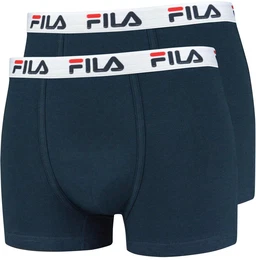 Herren Boxer Shorts, 2er Pack - Baumwolle, einfarbig marineblau S (Small)