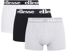 Herren Boxer Shorts HALI, 3er Pack - Fashion Trunks, Logo, Cotton Stretch Schwarz/Grau/Wei 2XL