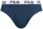 FILA Herren Slips im Pack - Briefs Logobund Urban Cotton Stretch einfarbig Marine