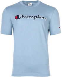 Herren T-Shirt - CML Logo, Rundhals, Baumwolle, einfarbig Hellblau L