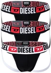 Diesel Herren Jockstrap 3 Pack UMBR-JOCKYTRHEEPACK Schwarz